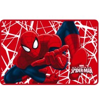 Tappeto tappetino in poliestere e pvc stampato con effetto memory Spiderman - cm. 50 x 80