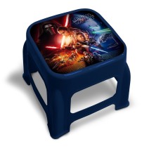 Sgabello in plastica con immagine stampata Star Wars - cm. 24,5 x 24,5 x h. cm. 20