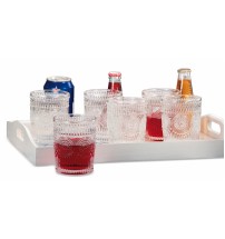Set 6 bicchieri in vetro "Rowen" - 26 cl. / diam. cm. 8 x h. cm. 10