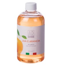 Uva e Arancia - Ricarica per diffusore con midollini da 500 ml.