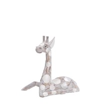 Giraffa in legno per decorazione - cm. 30 x 33 x h. cm. 30