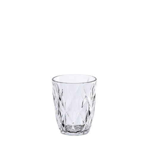 Set 6 bicchieri in vetro decorato "Kreaty" - 28 cl. ogni bicchiere - lavabile in lavastoviglie