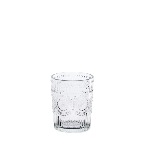 Set 6 bicchieri in vetro decorato "Sunflower" - 31 cl. ogni bicchiere - lavabile in lavastoviglie