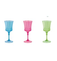 Bicchiere calice in plastica -280 ml. / diam. cm. 8 x h. cm. 19,5