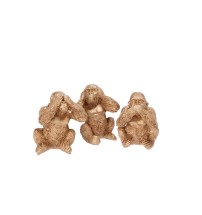 Decorazione in resina mod. scimmia / gorilla set da 3 - cm. 7 x 5,5 x h. cm. 7,5
