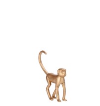 Decorazione in resina mod. scimmia color oro  - cm. 13 x 3,5 x h. cm. 16