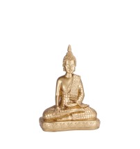 Decorazione in resina mod. Buddha color oro - cm. 16 x 7 x h. cm. 21,5