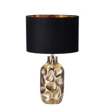 Lampada con base in metallo color oro"Larry" - diam. cm. 39 x h. cm. 64