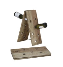 Portabottiglie pieghevole in legno per 12 bottiglie - cm. 22,5 x 37 x h. cm. 56