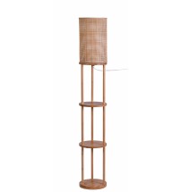 Piantana in bamboo con 3 ripiani - diam. cm. 25 x h. cm. 151